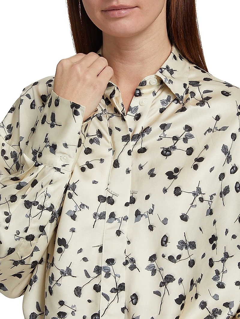 Martha Floral Satin Shirt