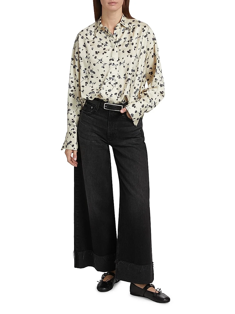 Martha Floral Satin Shirt