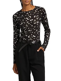 Shaw Botanical Cotton-Blend Crewneck T-Shirt