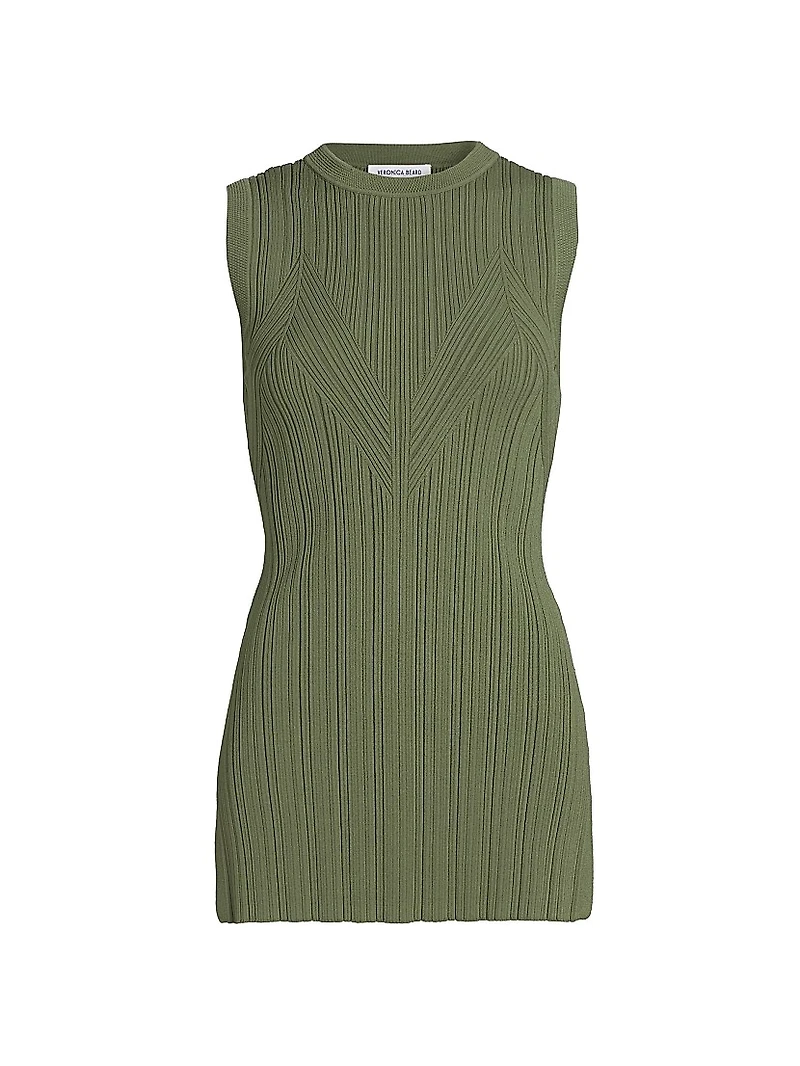 Semma Rib-Knit Sleeveless Sweater