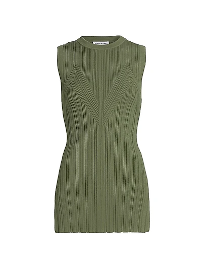 Semma Rib-Knit Sleeveless Sweater