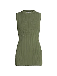 Semma Rib-Knit Sleeveless Sweater