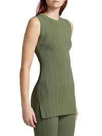 Semma Rib-Knit Sleeveless Sweater