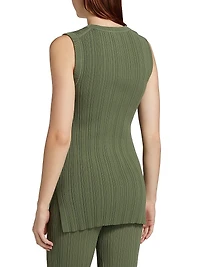 Semma Rib-Knit Sleeveless Sweater