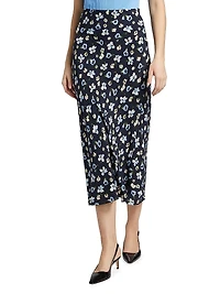 Clover Floral Midi-Skirt