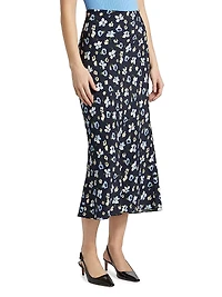 Clover Floral Midi-Skirt