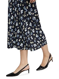 Clover Floral Midi-Skirt