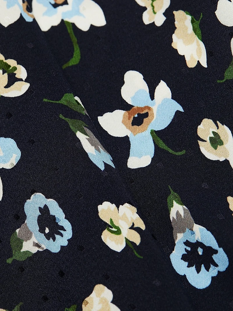 Clover Floral Midi-Skirt