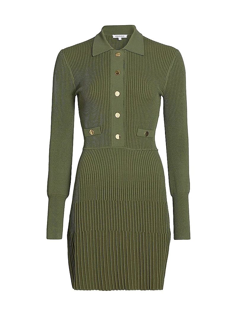 Lauper Rib-Knit Sweaterdress