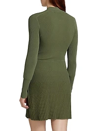 Lauper Rib-Knit Sweaterdress