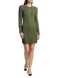 Lauper Rib-Knit Sweaterdress