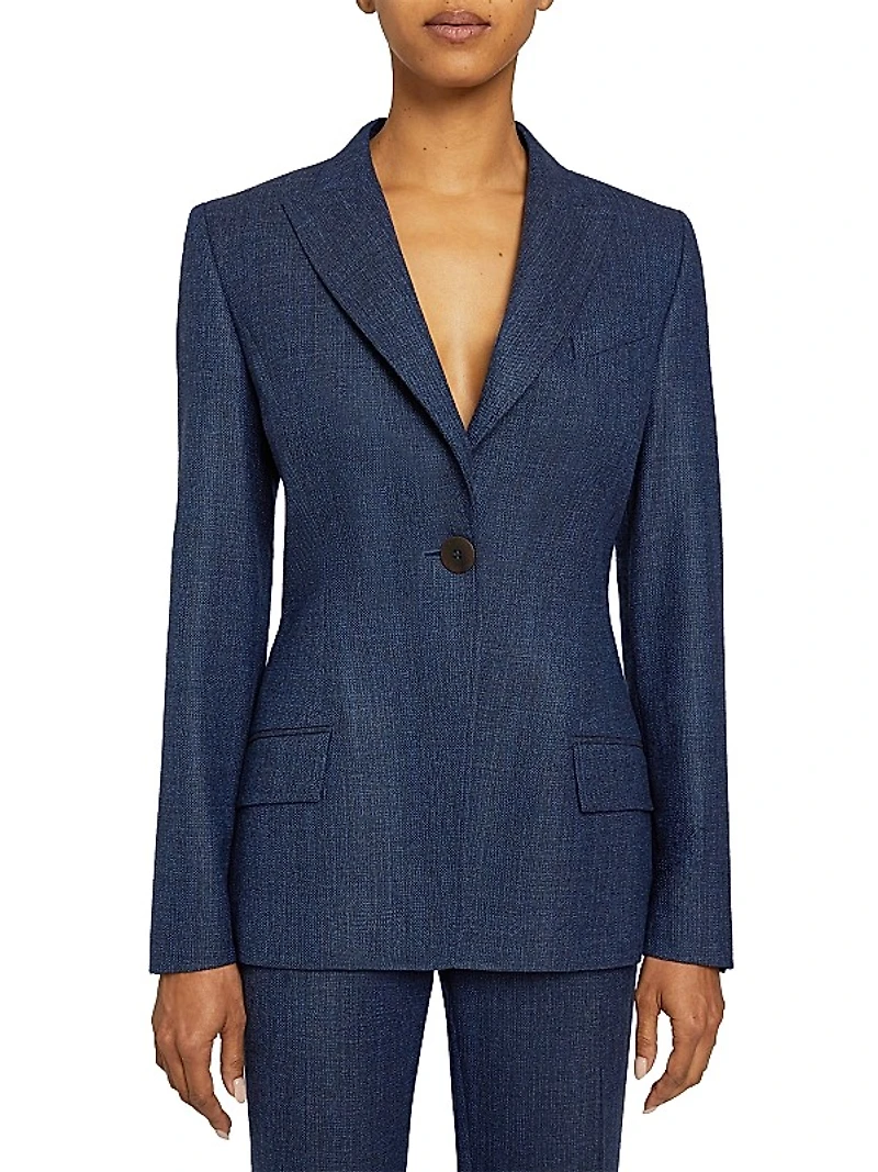 Wool Single-Breasted Blazer