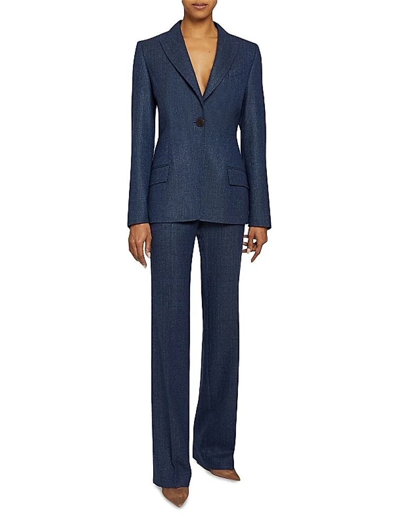 Wool Single-Breasted Blazer