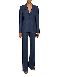 Wool Single-Breasted Blazer