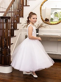 Little Girl's & Girl's Macis Communion Beaded Dress