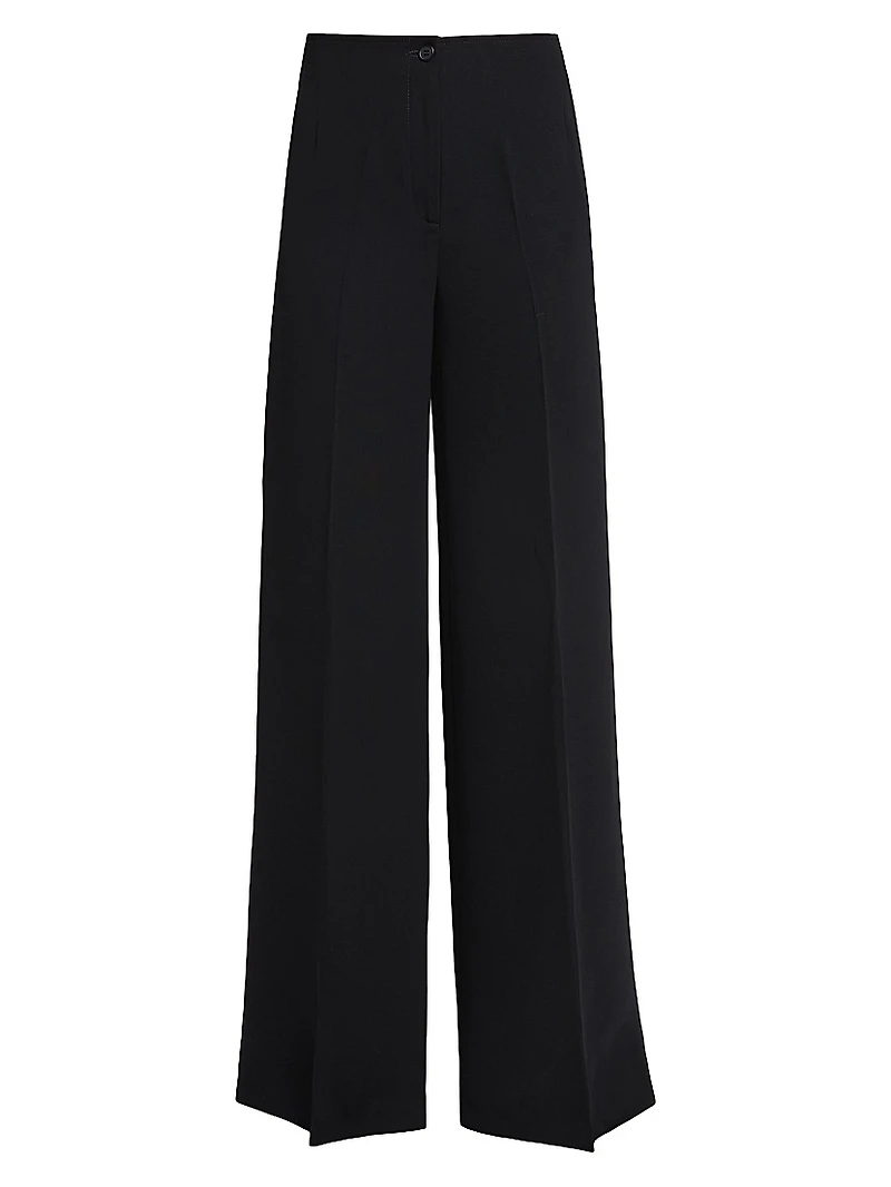 Cady Tailored Wide-Leg Pants