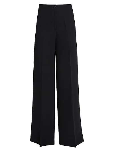 Cady Tailored Wide-Leg Pants