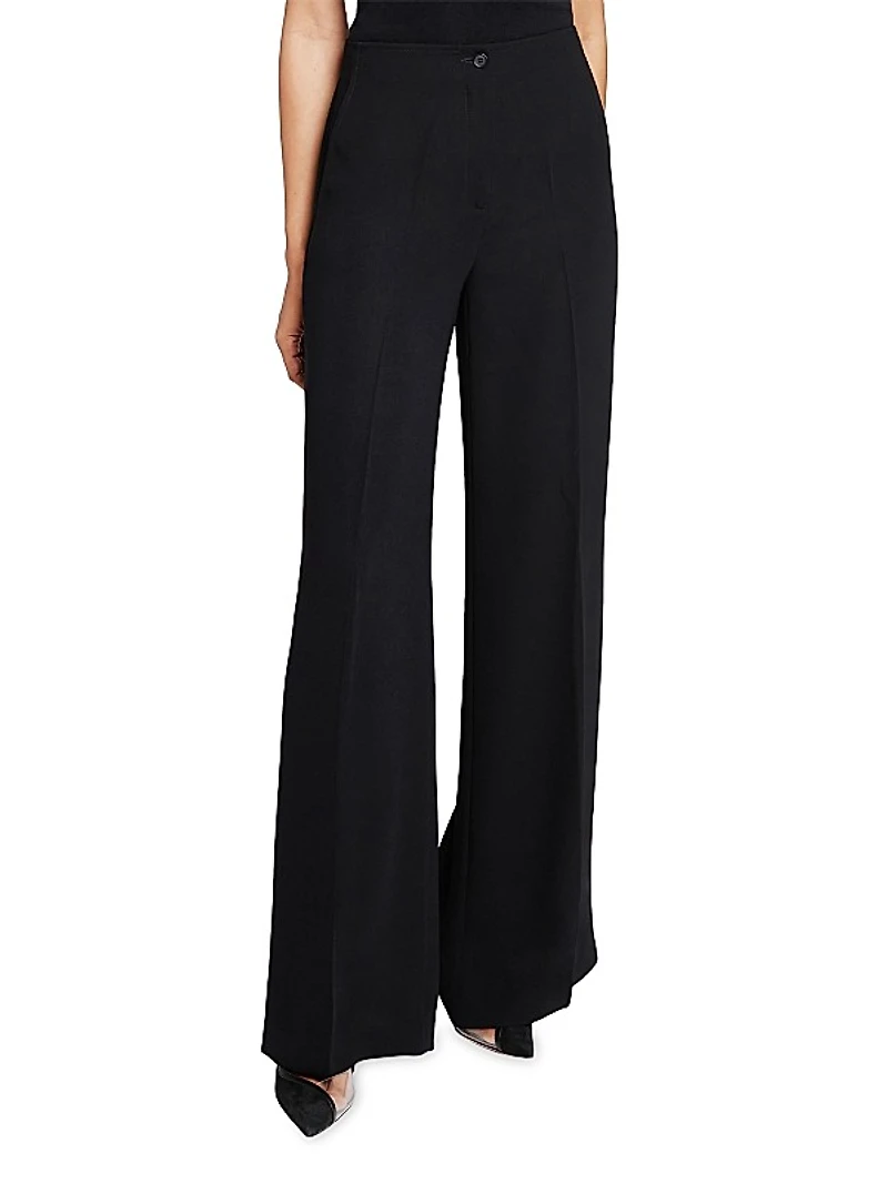 Cady Tailored Wide-Leg Pants