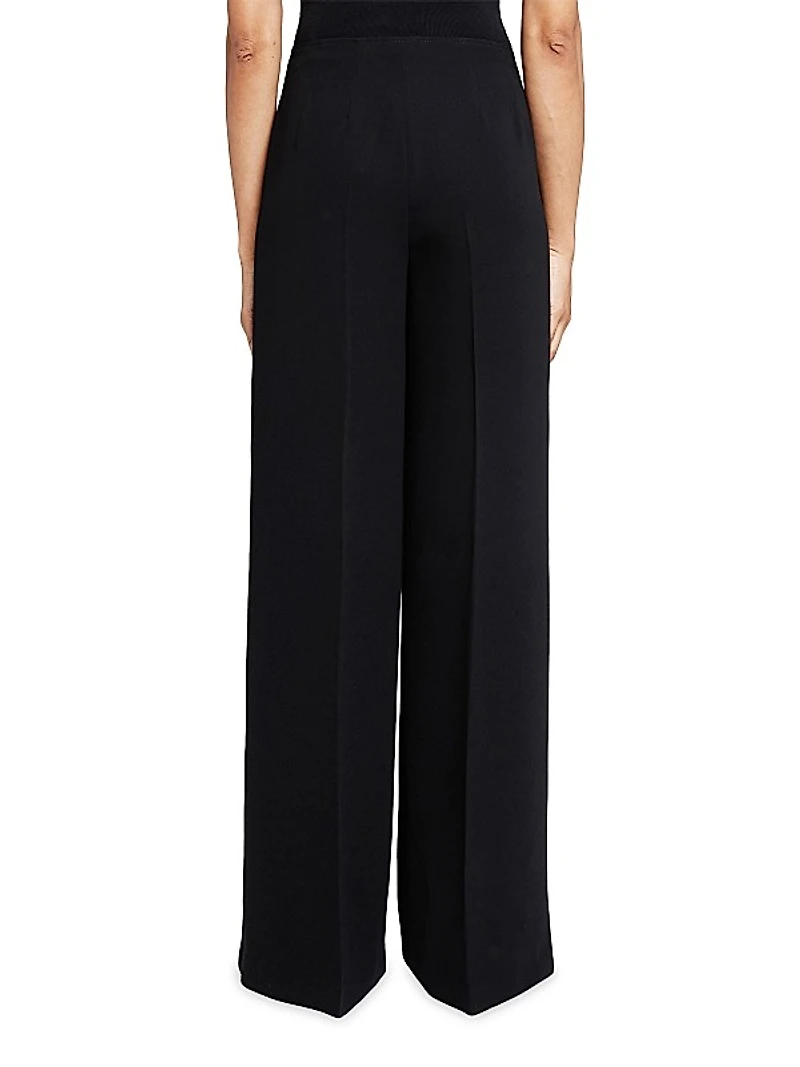Cady Tailored Wide-Leg Pants