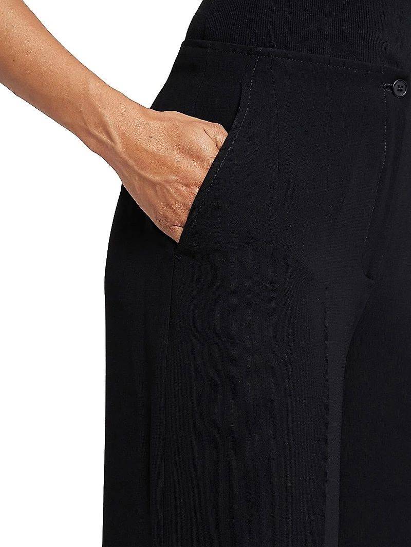 Cady Tailored Wide-Leg Pants