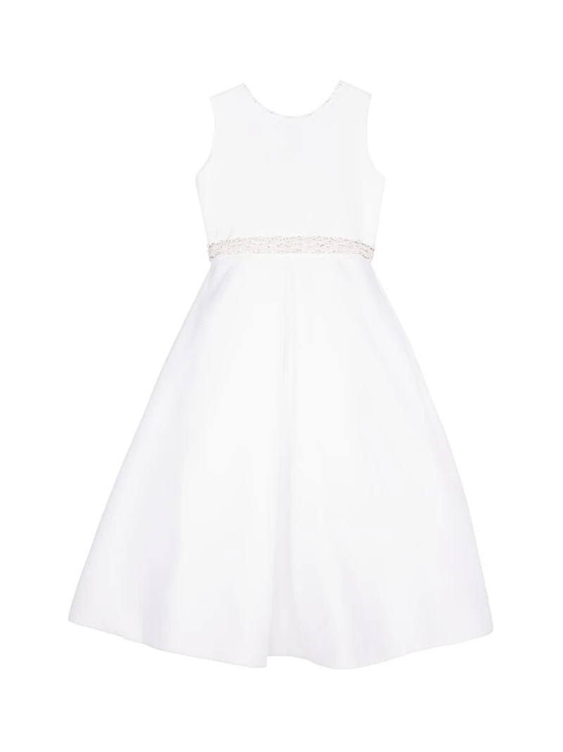 Little Girl's & Girl's Macis Communion Satin Beaded Dress