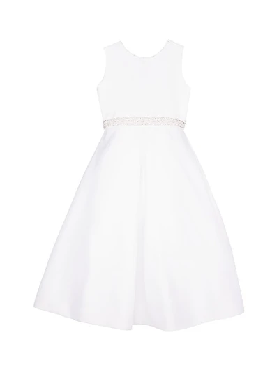 Little Girl's & Girl's Macis Communion Satin Beaded Dress