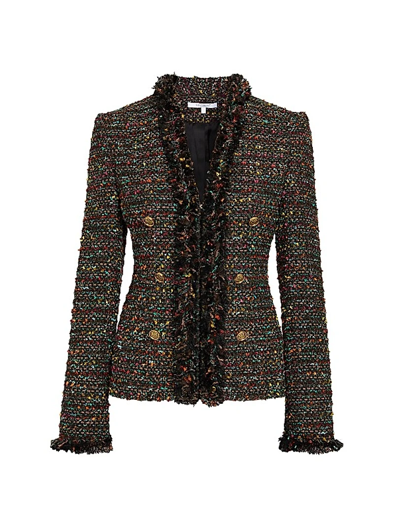 Fringed Tweed Jacket