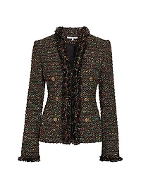 Fringed Tweed Jacket
