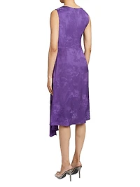 Floral Jacquard Midi-Dress