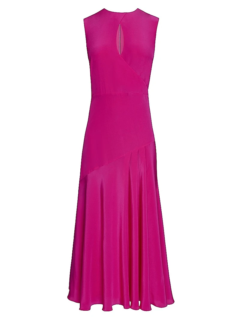 Silk Crêpe de Chine Maxi Dress