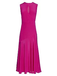 Silk Crêpe de Chine Maxi Dress