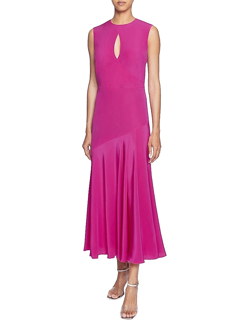 Silk Crêpe de Chine Maxi Dress