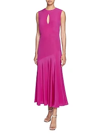 Silk Crêpe de Chine Maxi Dress
