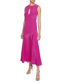 Silk Crêpe de Chine Maxi Dress