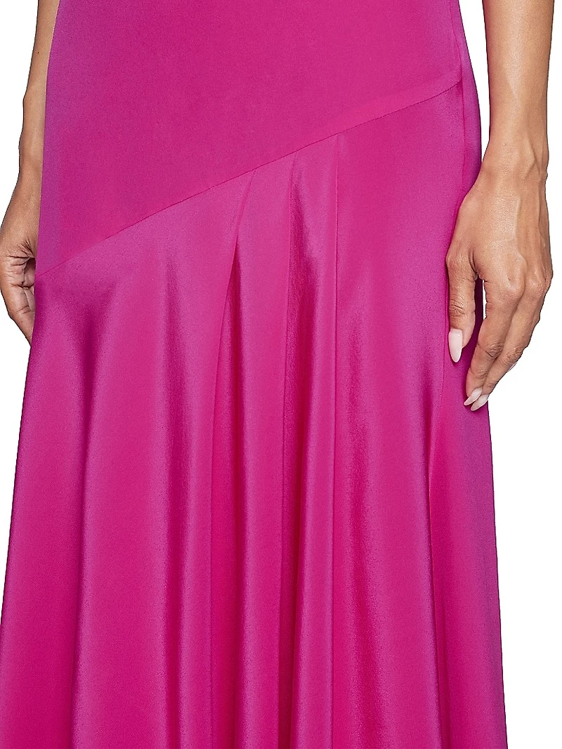 Silk Crêpe de Chine Maxi Dress