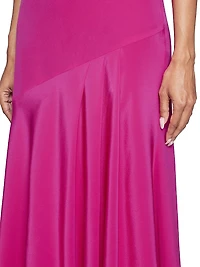 Silk Crêpe de Chine Maxi Dress