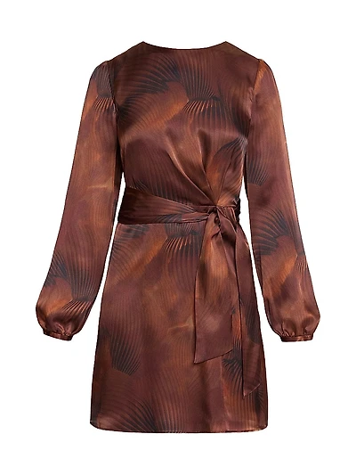 Silk-Blend Charmeuse Minidress