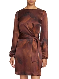 Silk-Blend Charmeuse Minidress