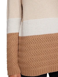 Colorblocked Wool-Blend Sweater