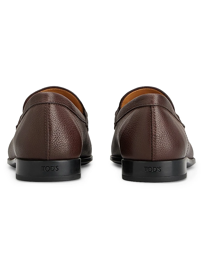 Logo-Detailed Leather Loafers