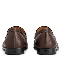 Logo-Detailed Leather Loafers