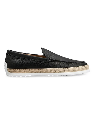 Leather Slipper-Style Loafers