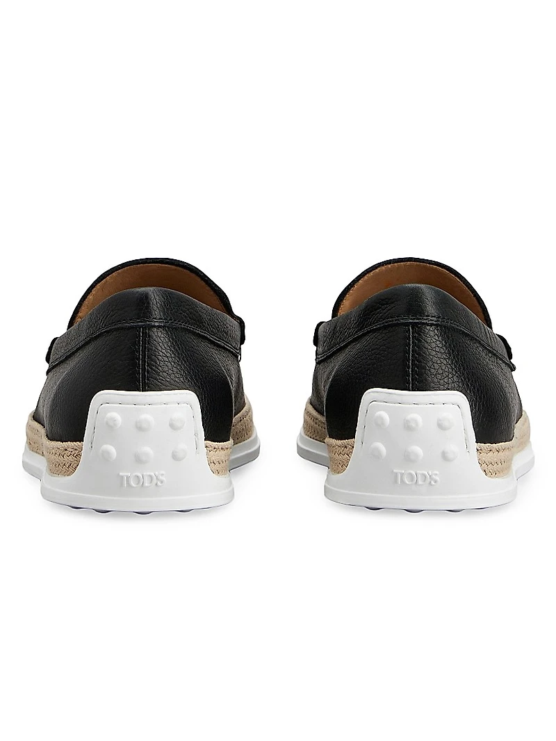 Leather Slipper-Style Loafers