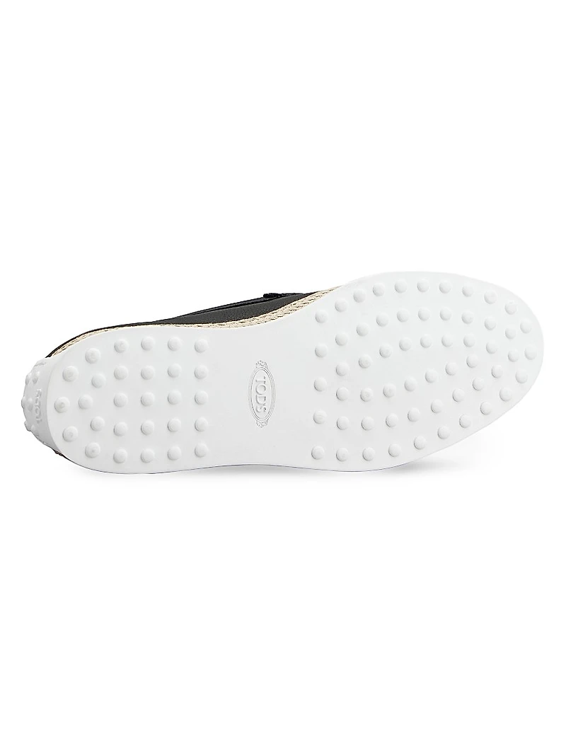 Leather Slipper-Style Loafers