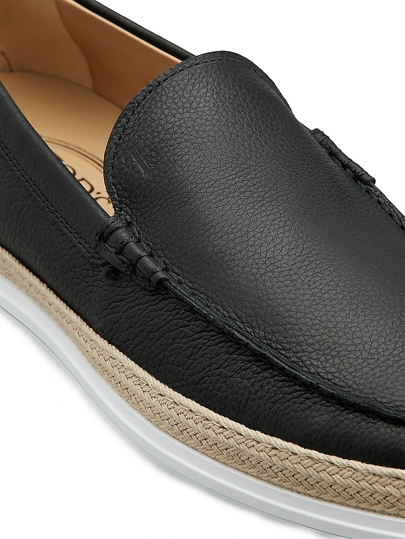 Leather Slipper-Style Loafers