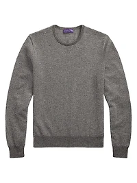 Birdseye Jacquard-Knit Cashmere Sweater