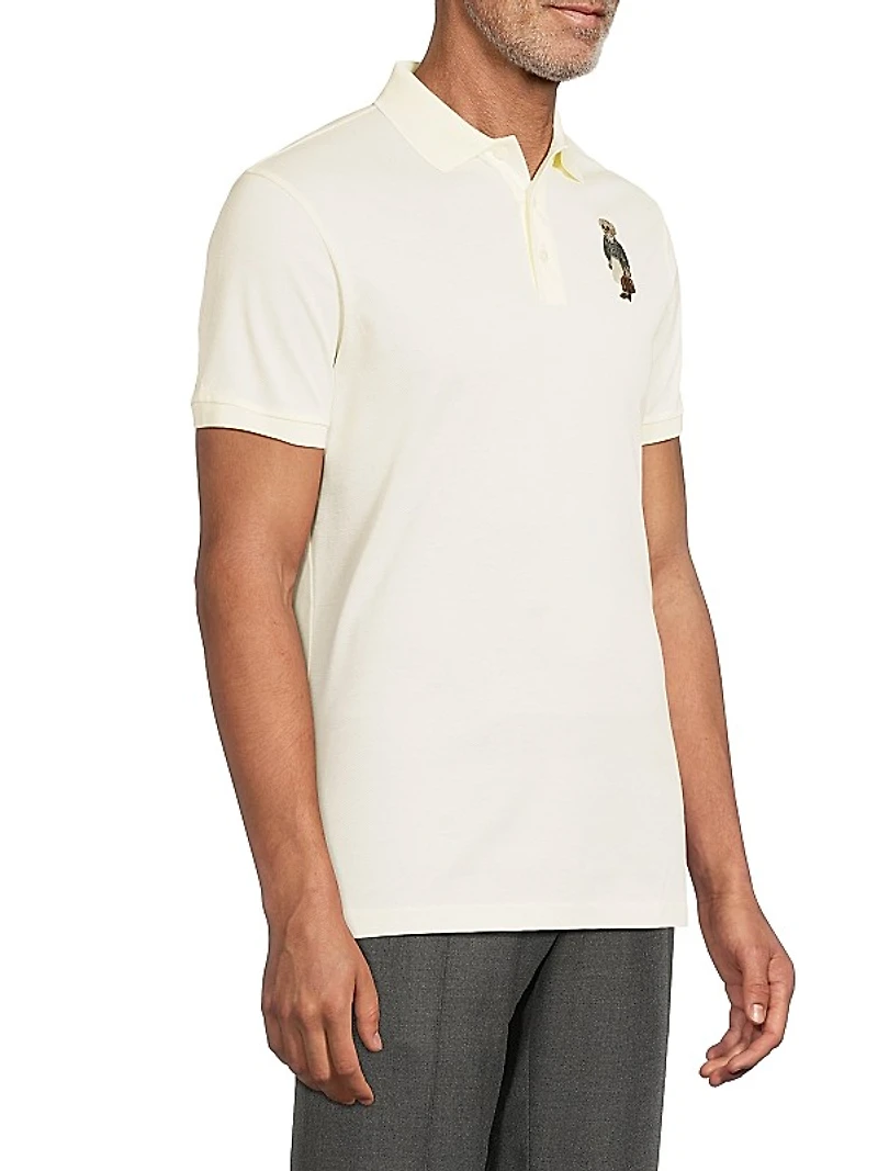 Custom-Slim-Fit Polo Bear Piqué Polo Shirt
