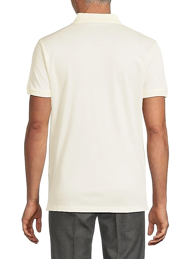 Custom-Slim-Fit Polo Bear Piqué Polo Shirt