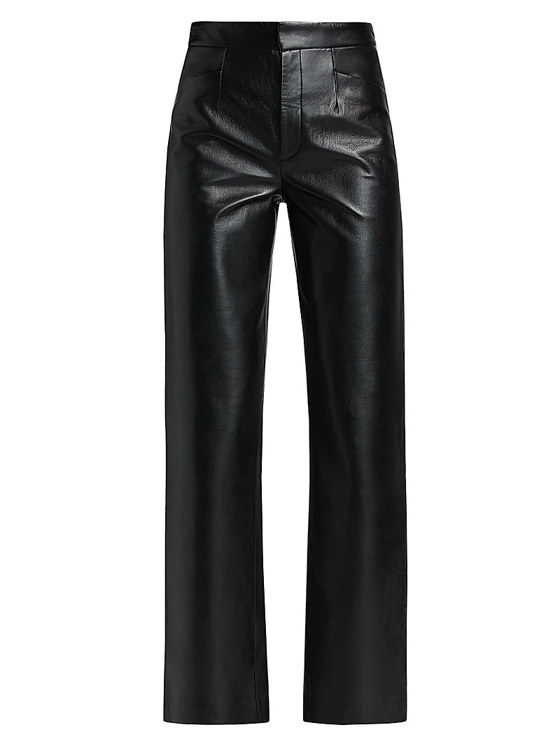 Imani Leather-Blend Pants