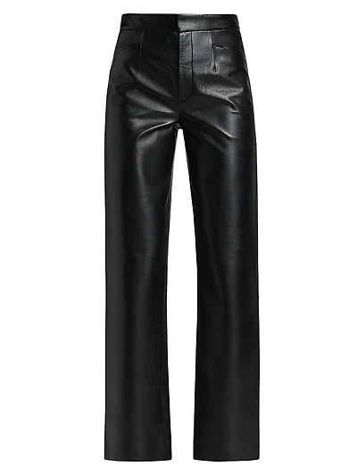 Imani Leather-Blend Pants